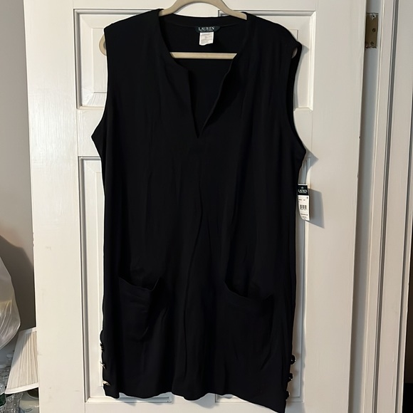 NEW Ralph Lauren black dress size XL. E#641 - Picture 1 of 9
